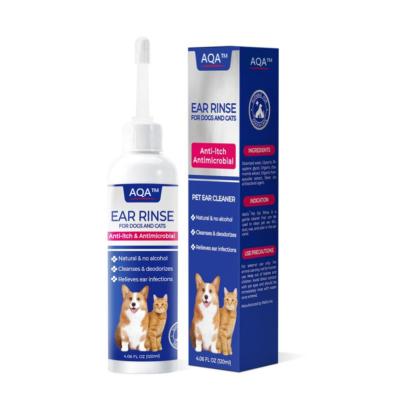 120ml Ear Cleaner for Dog & Cat - Ear Infection Treatment Without Irritation
