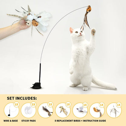 Interactive Bird Simulation Cat Toy Set