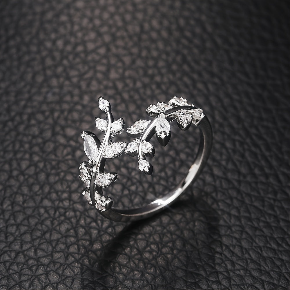 Silver Plated Personality Women's Danburite Ring Jewelry