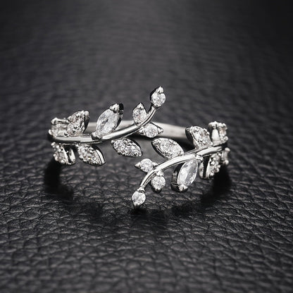 Silver Plated Personality Women's Danburite Ring Jewelry
