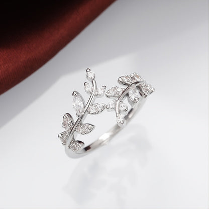 Silver Plated Personality Women's Danburite Ring Jewelry