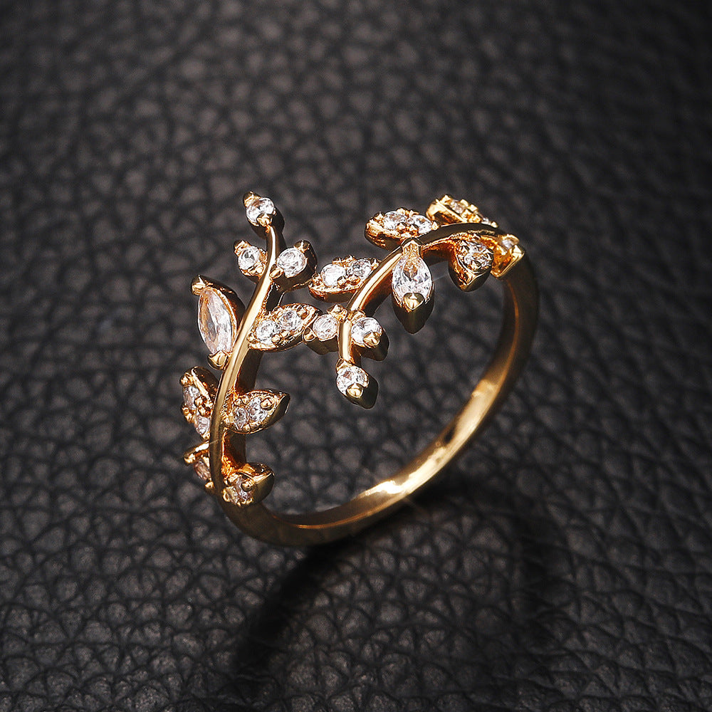 Silver Plated Personality Women's Danburite Ring Jewelry